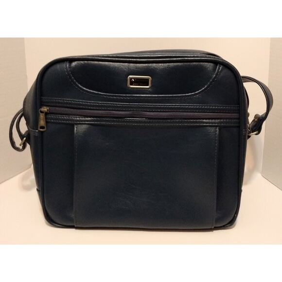 VTG SAMSONITE TRAVEL MASTER TOTE BAG Carry On Luggage Overnight Blue - Picture 1 of 16